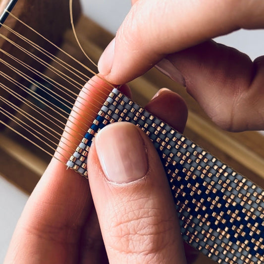 Bead Loom Bracelet Making Process