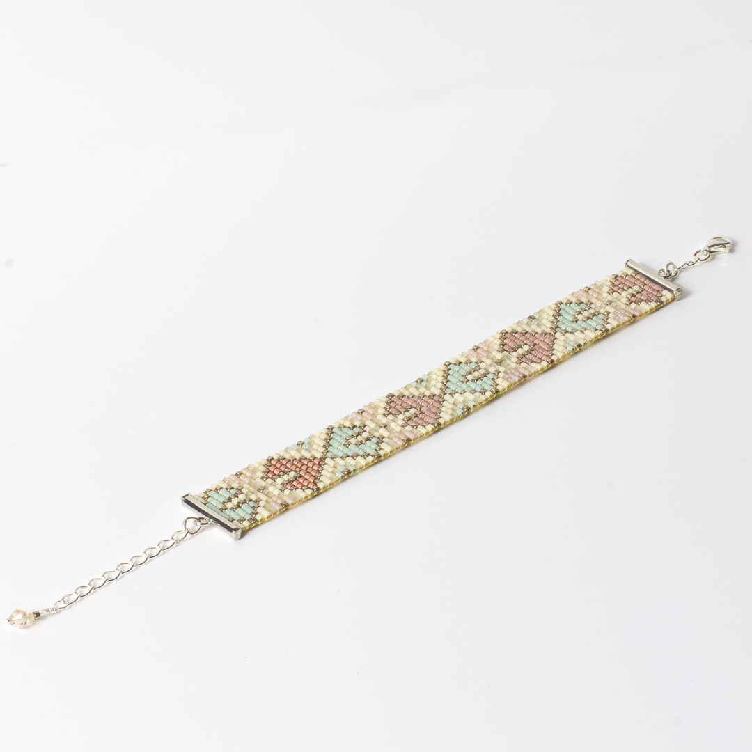 Hearts of Samiyeh - Bracelet with Palestinian Tatreez Pattern