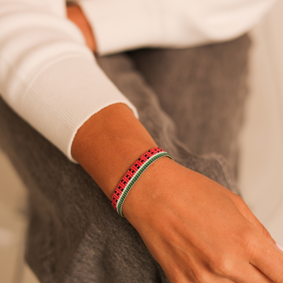 A Splash of Resilience: The Story Behind My Palestine Watermelon Bracelet