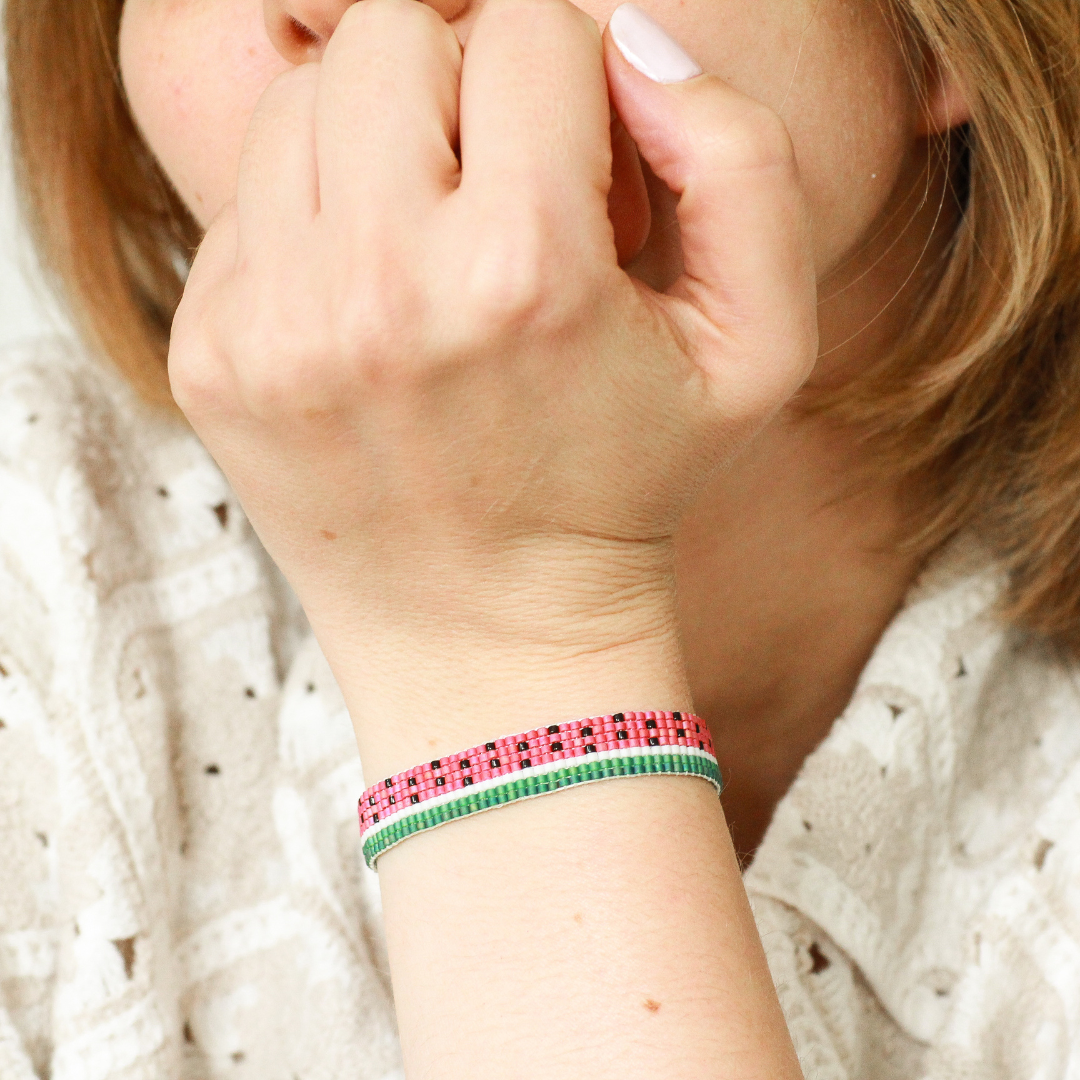 Bead Watermelon Bracelet