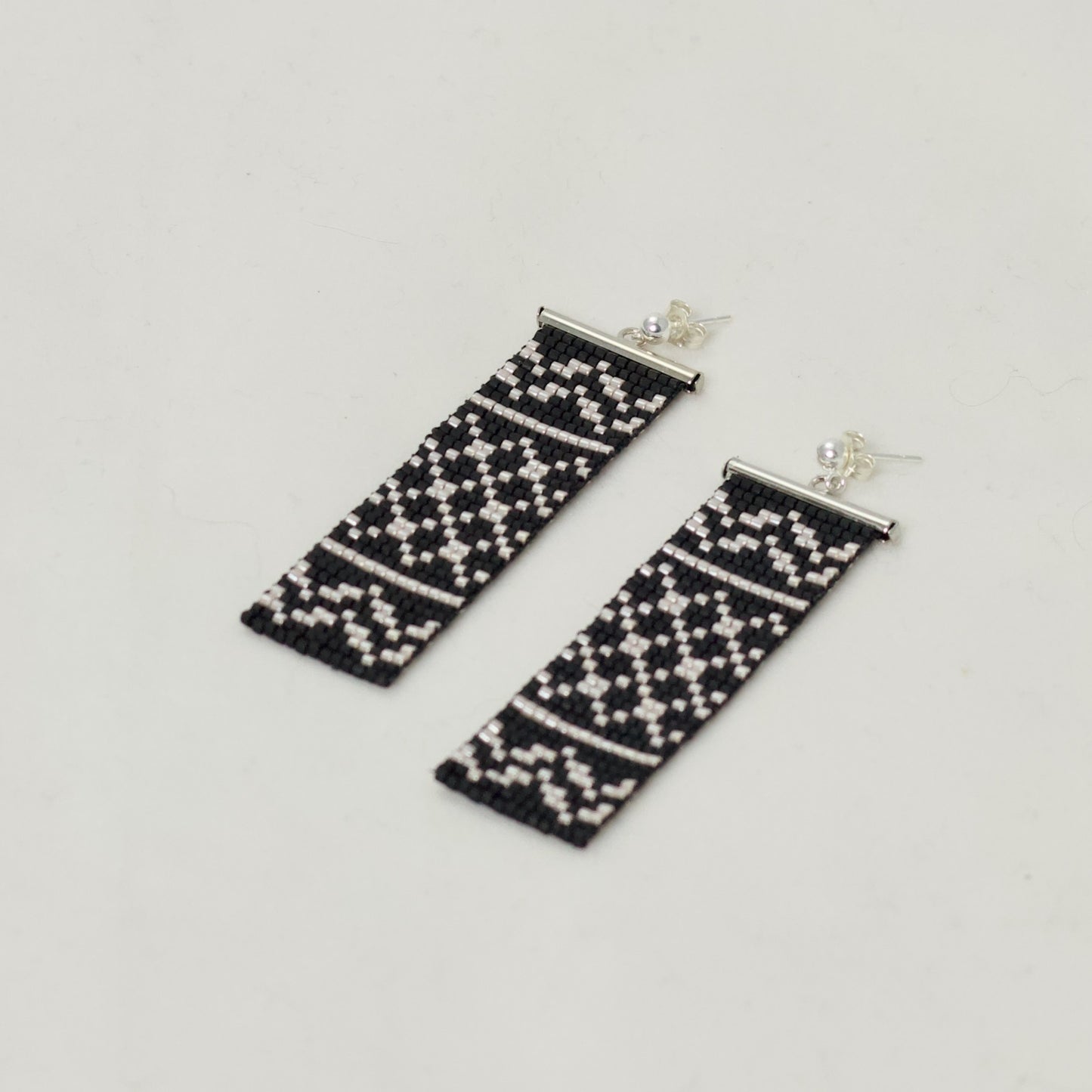 Black Keffiyeh Earrings