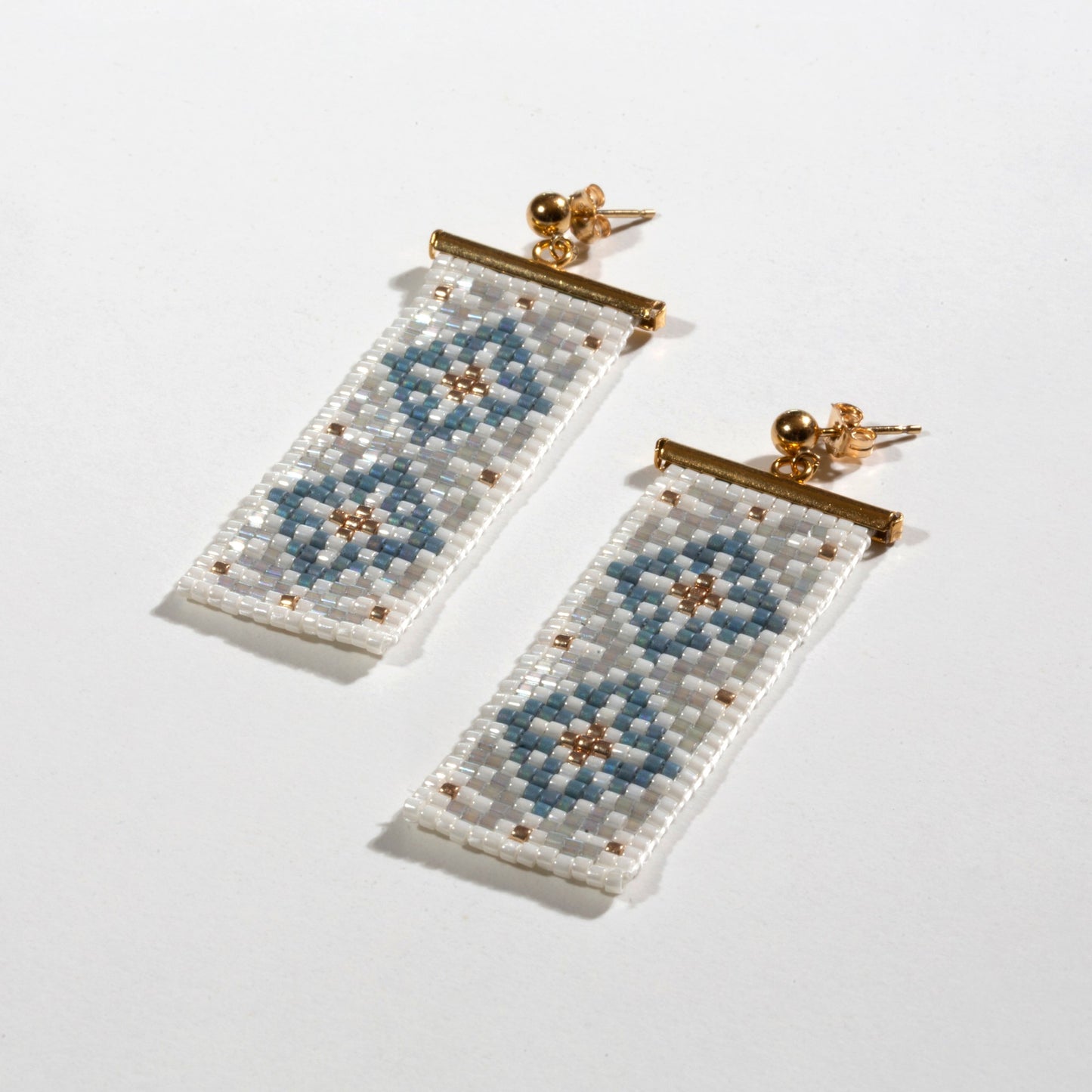 Ramallah_Gray_Earrings White Background