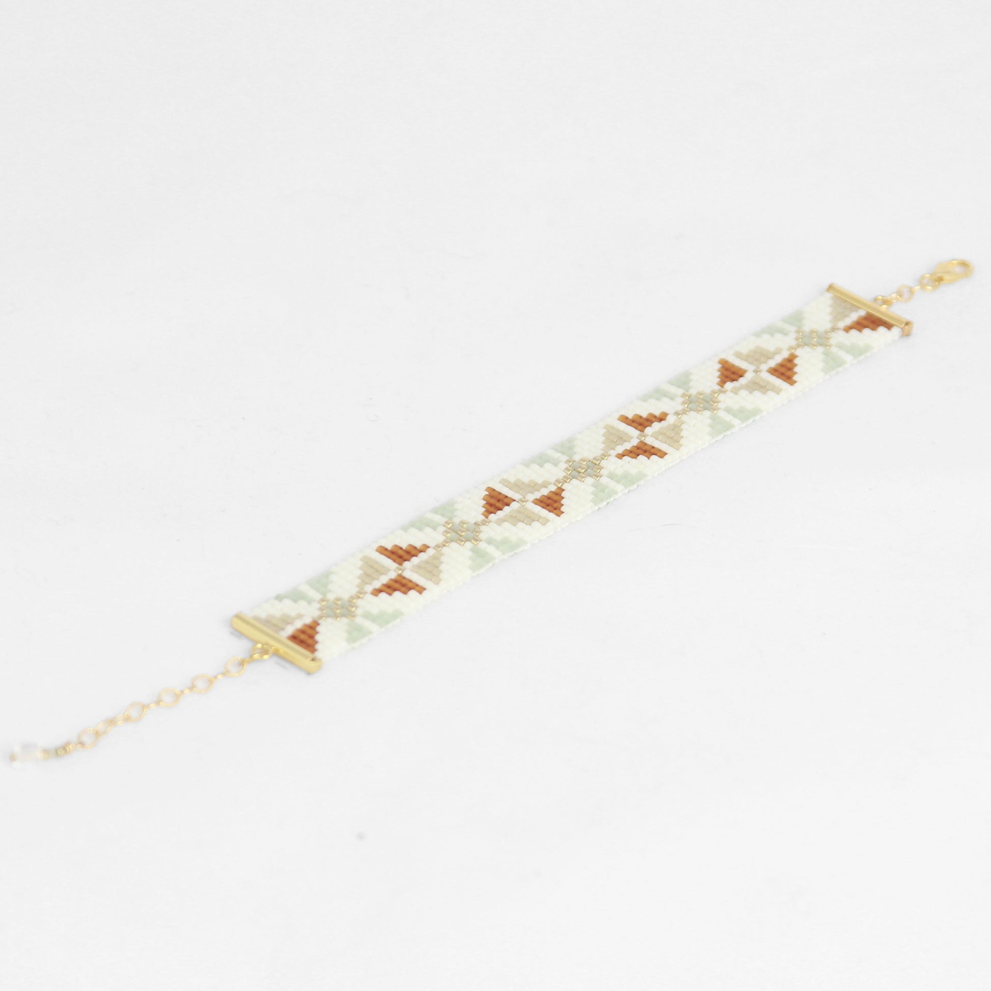 Yafa Tatreez Bracelet on White Background